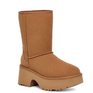 UGG /// Women’s Classic Short “New Heights” Booties - Chestnut, Size 9 - NEW